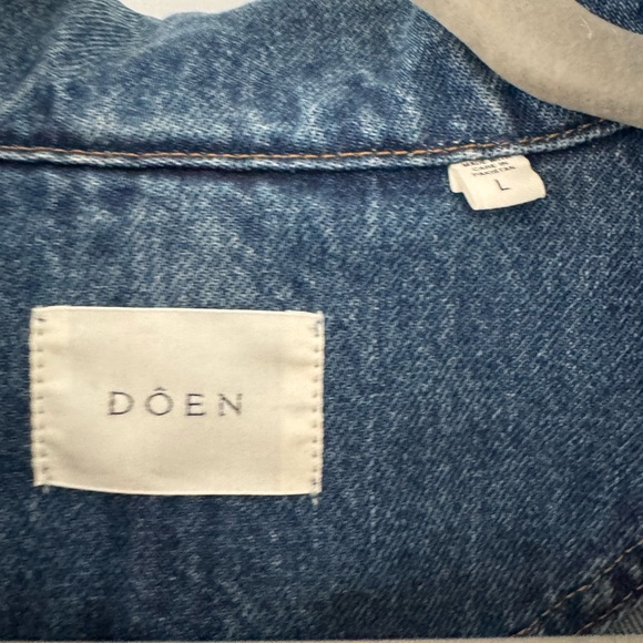 Doen denim jacket size L NWOT - Picture 3 of 14